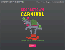 Tablet Screenshot of georgetowncarnival.com